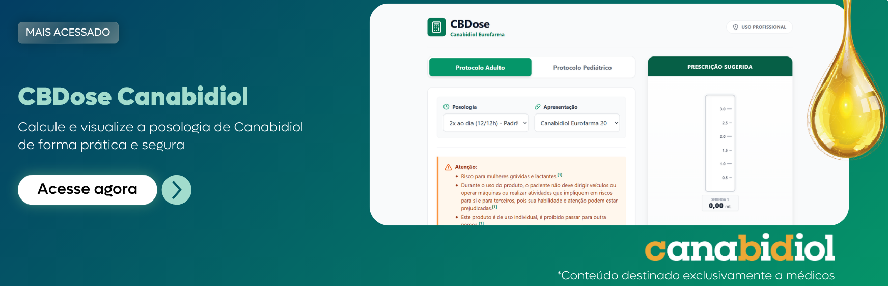 Acesse a Calculadora de Canabidiol | CBDose